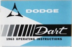 1963 Dodge Dart Owners Manual