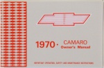 1970 Camaro Owners Manual