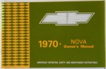 1970 Nova Owners Manual