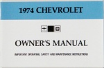 1974 Chevy Car Owners Manual