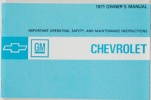 1971 Chevy Car Owners Manual