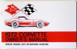 1972 Corvette Owners Manual