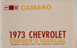 1973 Camaro Owners Manual