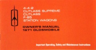 1971 Oldsmobile Owner's Manual:4-4-2,Cutlass Supreme,Cutlass, F-85,Station Wagons