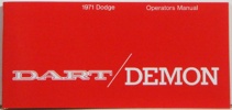 1971 Dodge Dart/Demon Owners Manual