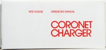 1972 Dodge Charger / Coronet Owners Manual