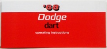 1968 Dodge Dart Owners Manual