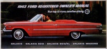1963 Ford Galaxie, Galaxie 500, 500 XL and Wagons Owners Manual