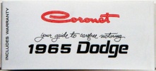 1965 Dodge Coronet Owners Manual