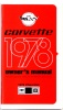 1978 Corvette Owners Manual