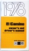 1978 El Camino Owners Manual