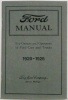 1920-26 Ford Car &Truck Owners Manual