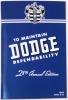 1942 Dodge Owners Manual,D-22