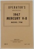 1947 Mercury Owners Manual