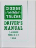 1956 Dodge Truck Owners Manual