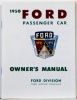 1950 Ford Car Owners Manual