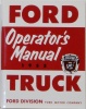 1955 Ford Truck Owners Manual