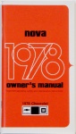 1978 Nova Owners Manual