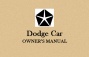 Dodge Car Owners Manuals