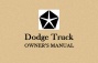 Dodge Truck Owners Manuals