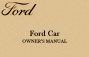 Ford Car Owners Manuals