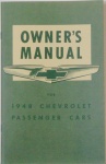 1948 Chevy Car Owners Manual
