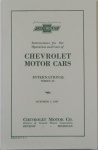 1929 Chevy Car Owners Manual