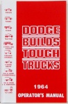 1964 Dodge Truck Owners Manual