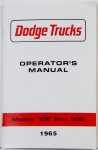 1965 Dodge Truck Owners Manual