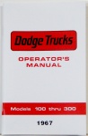 1967 Dodge Truck Owners Manual