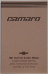 1981 Camaro Owners Manual