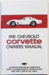 1981 Corvette Owners Manual