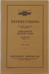 1928 CHEVROLET CAR OWNERS MANUAL