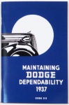 1937 Dodge Owner's Manual D-5